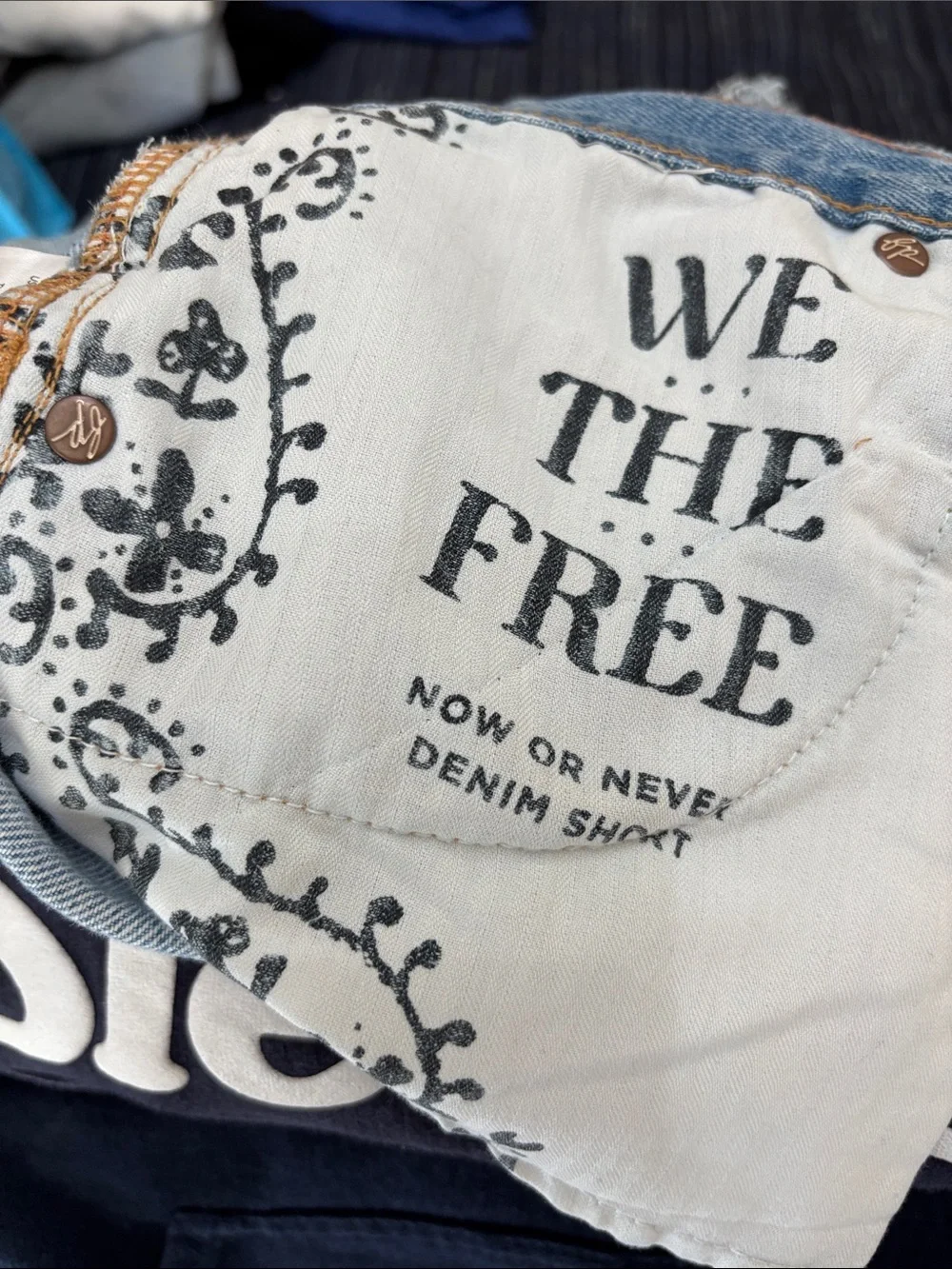 WE THE FREE denim shorts